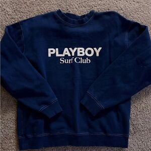 PLAYBOY Surf Club Dark Blue Crewneck Sweater